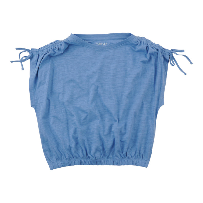 mySTYLE Women's Drop Shoulder Ruched Top