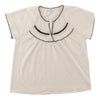 mySTYLE Women's Short Sleeve Crochet Top