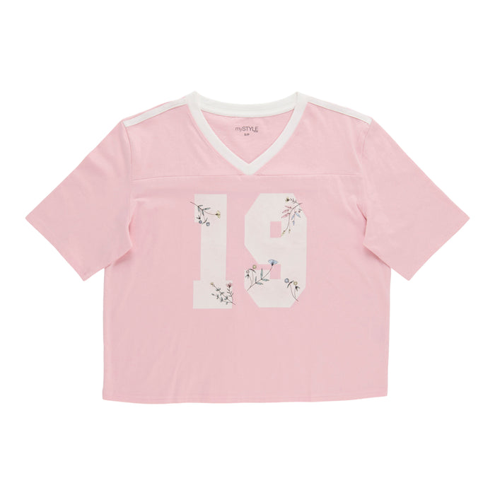 mySTYLE Women's Varsity Graphic Tee
