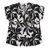 lily morgan Women's Printed Pintuck Top