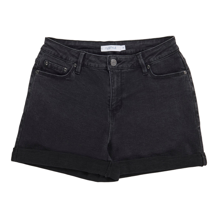 mySTYLE Women's Seasonal Cuffed Denim Shorts