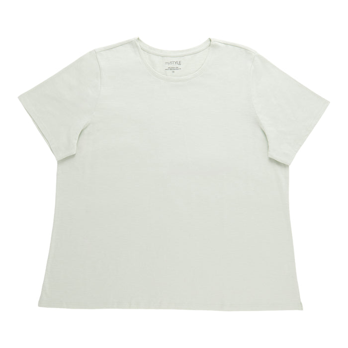 T-shirt à col rond taille plus mySTYLE pour femmes