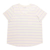 T-shirt rayé à col en V taille plus mySTYLE pour femmes
