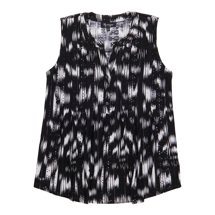 lily morgan Women's Printed Pintuck Camisole