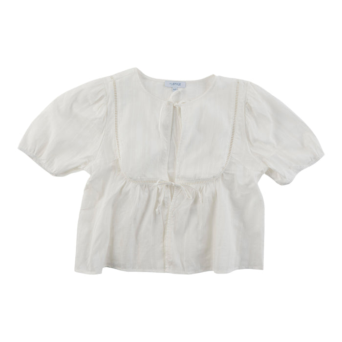 mySTYLE Women's Tie Front Blouse