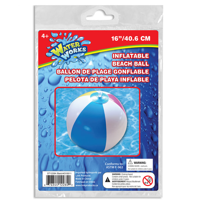 Inflatable Beach Ball, 16-in x 16-in.