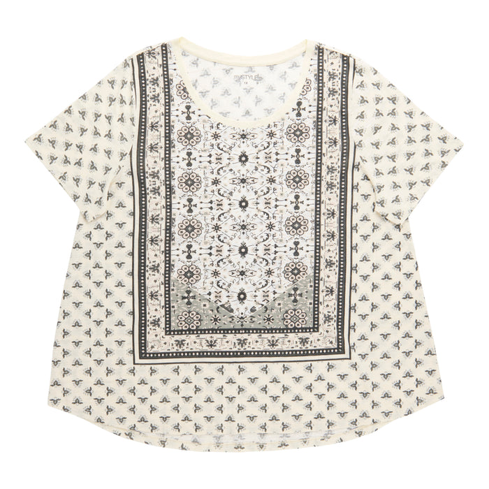 mySTYLE Women's Plus Boho Tee