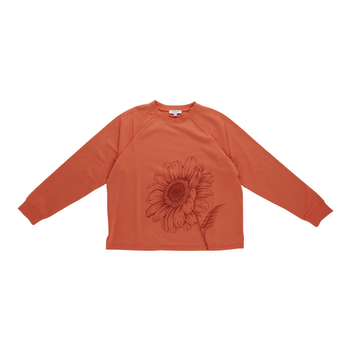 mySTYLE Women’s Sunflower Print Crew Neck Top