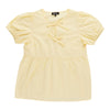 lily morgan Women's Short Sleeve Blouse with Front Bow