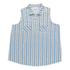 mySTYLE Women's Plus Collared Sleeveless Top
