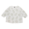 lily morgan Women's Plus Printed Puff Sleeve Blouse