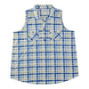 mySTYLE Women's Plus Sleeveless Plaid Top