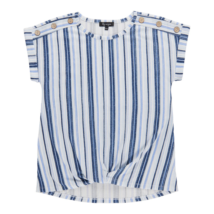 lily morgan Women's Top with Foldover Detail
