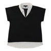 lily morgan Women's Collared Two-Fer Top
