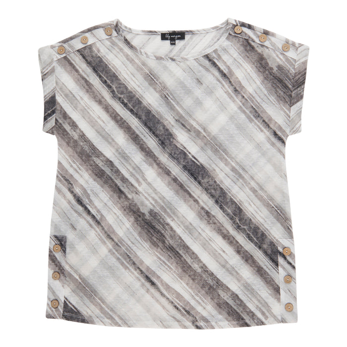 lily morgan Women's Shoulder Button Top