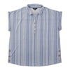 lily morgan Women's Plus Collared Top with Horn Buttons
