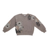 mySTYLE Women's French Terry Floral Top