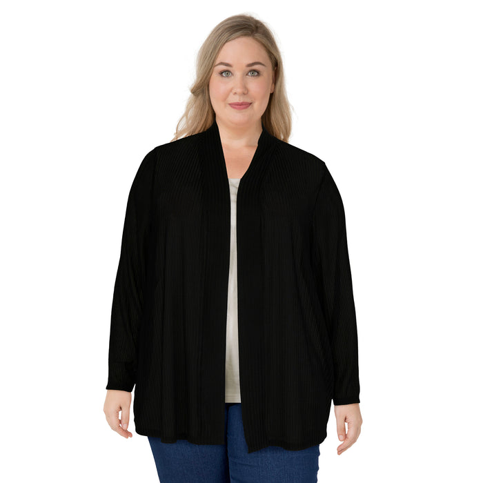 lily morgan Women's Plus Solid Cardigan