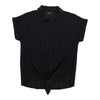 lily morgan Women's Solid Tie-Front Top