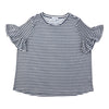 mySTYLE Women's Plus Smocked Striped Top