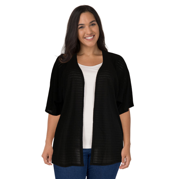 lily morgan Women's Plus Solid Cardigan
