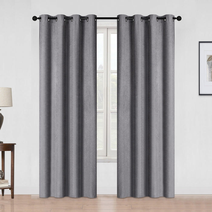 Solid Blackout Curtains with Grommets, 2-Pack, Assorted, 52-in x 84-in.