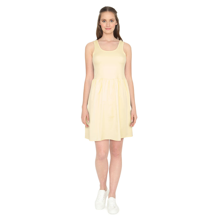 mySTYLE Women's Poplin Knit Mini Dress