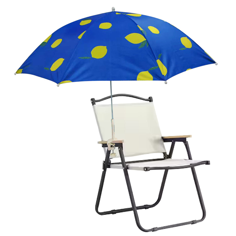 Umbrella With Chair Clamp, 34-in x 47-in