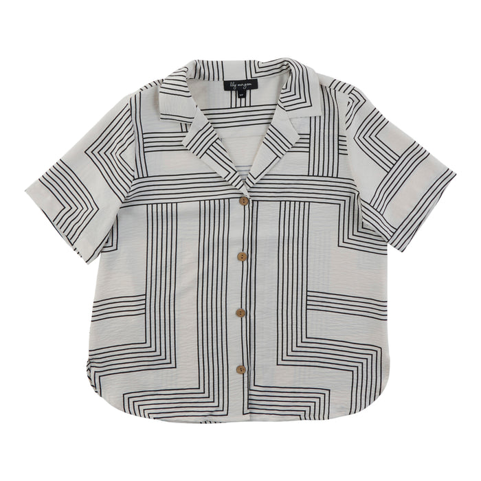 lily morgan Women's Printed Airflow Blouse