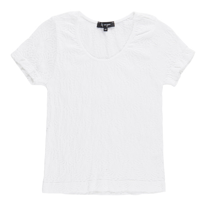 lily morgan Women's Solid Cap Sleeve Top