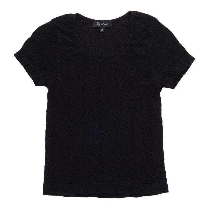 lily morgan Women's Solid Cap Sleeve Top