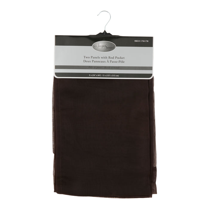 Sheer Curtains, 54-in x 84-in, 2 Pack