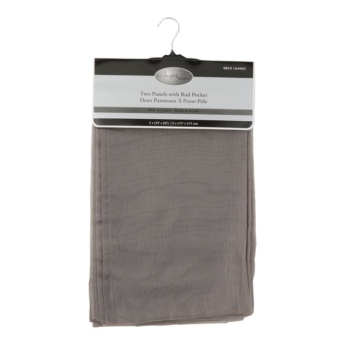 Sheer Curtains, 54-in x 84-in, 2 Pack