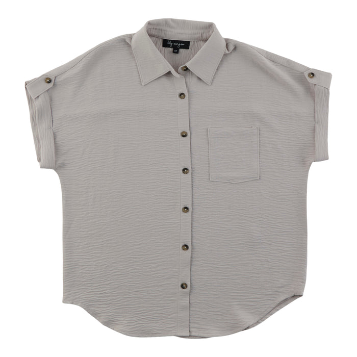 lily morgan Women's Airflow Button Blouse