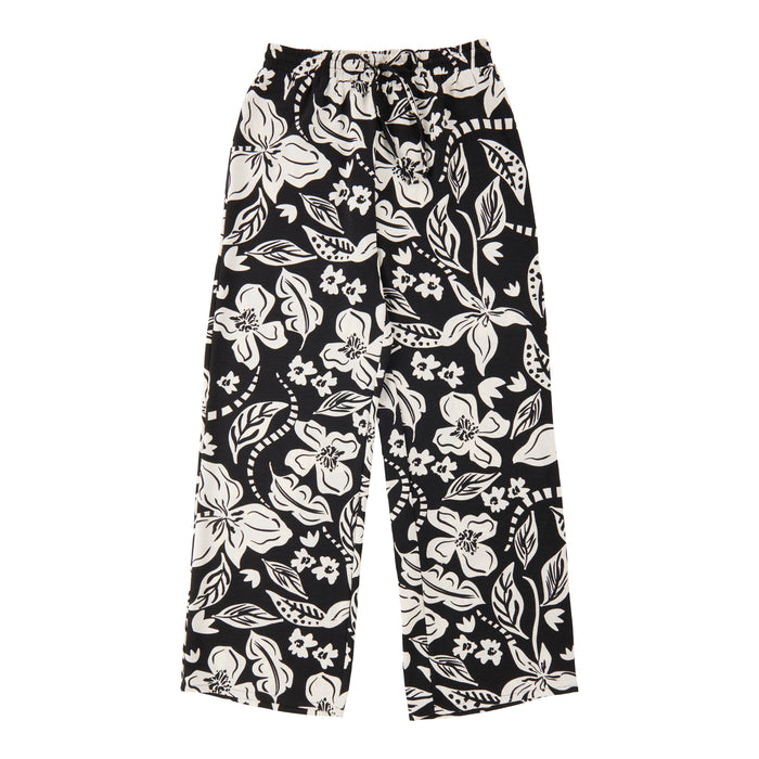 lily morgan Women's Printed Wide-Leg Pull-On Pants