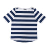 Classic Editions Women's Striped T-Shirt with Button Detailing