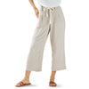 lily morgan Women's Solid Rope-Belt Pull-On Pants