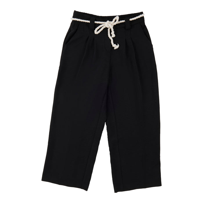 lily morgan Women's Solid Rope-Belt Pull-On Pants