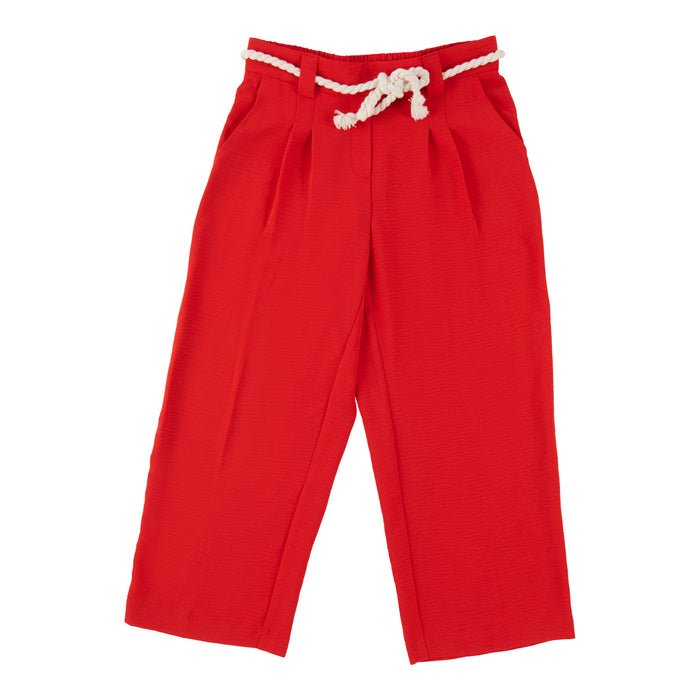lily morgan Women's Solid Rope-Belt Pull-On Pants