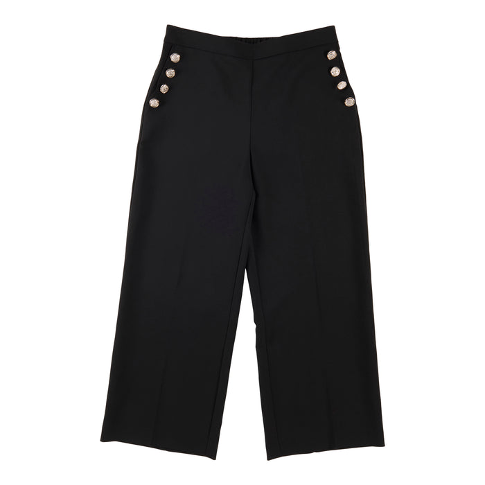 lily morgan Women's Solid Sailor Button Pants