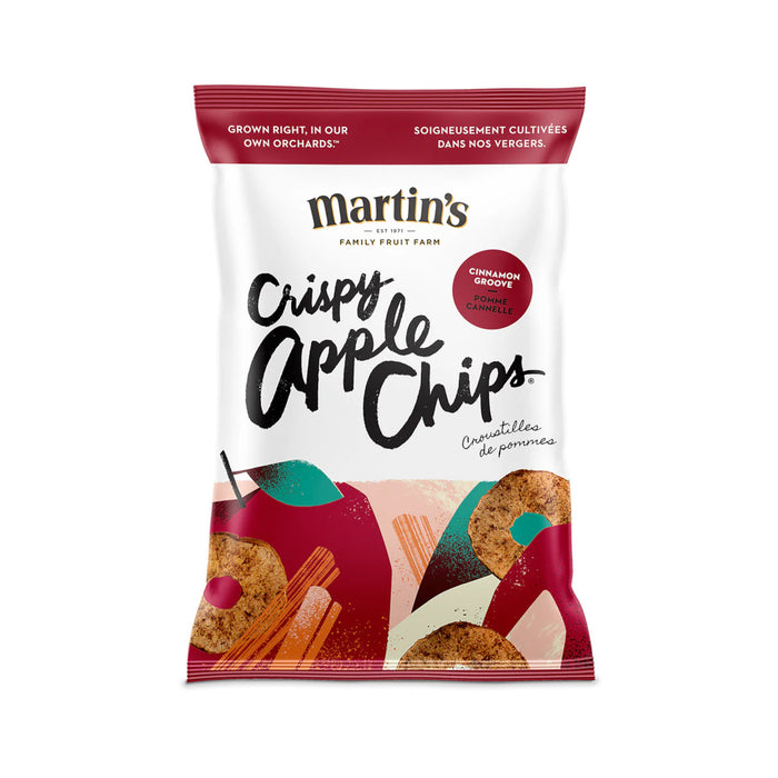 Croustilles de pommes à la cannelle Martin’s Crispy Apple Chips, 22 g