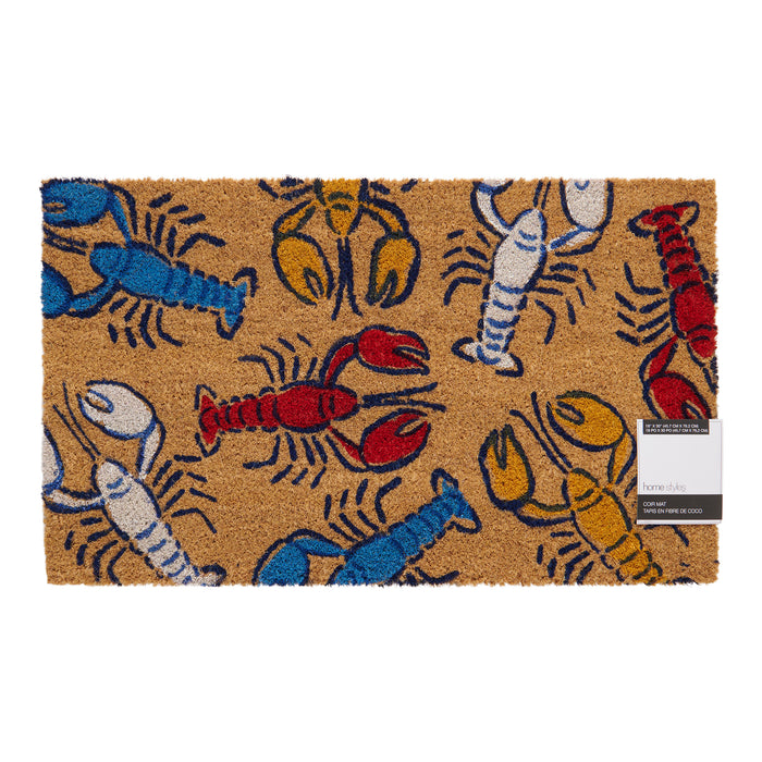 Tapis en fibre de coco Ambiance côtière HomeStyles, 18 po x 30 po