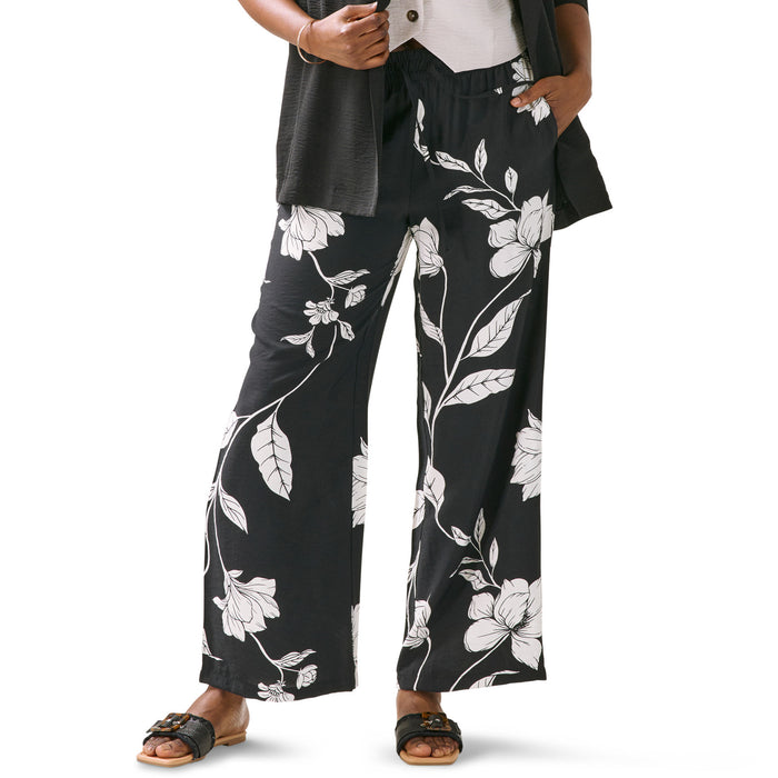 Pantalon imprimé à circulation d'air et à jambe large lily morgan pour femmes