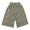 lily morgan Women's Printed Pleated Wide-Leg Cropped Pants