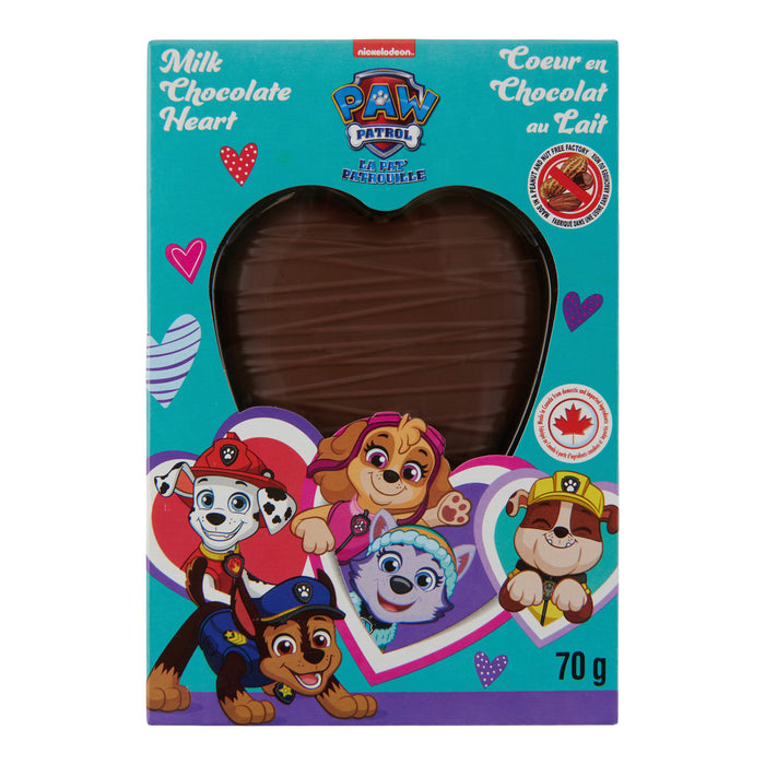 Cœur en chocolat au lait Pat'Patrouille, 70 g