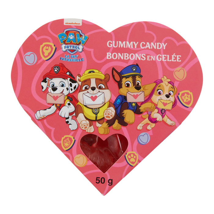 Boîte en forme de cœur avec bonbons gommeux Pat'patrouille, 50 g