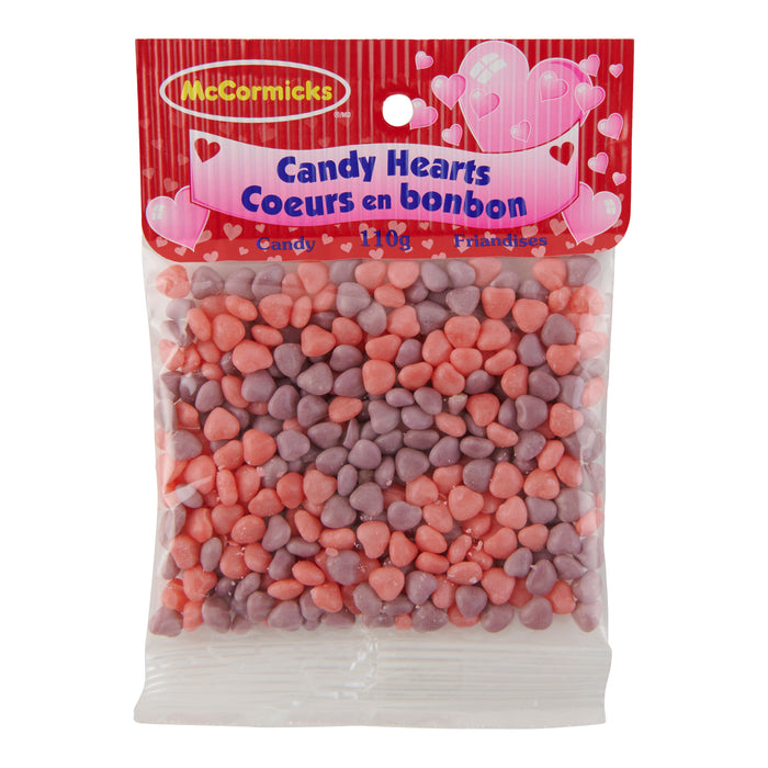 McCormicks Pink and Purple Candy Hearts, 110-g