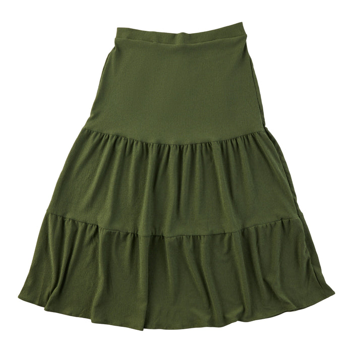 lily morgan Women's Tiered Crinkle Skirt