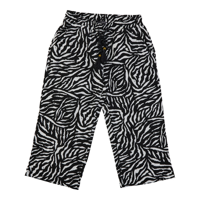 Classic Editions Women's Printed Drawstring Capris