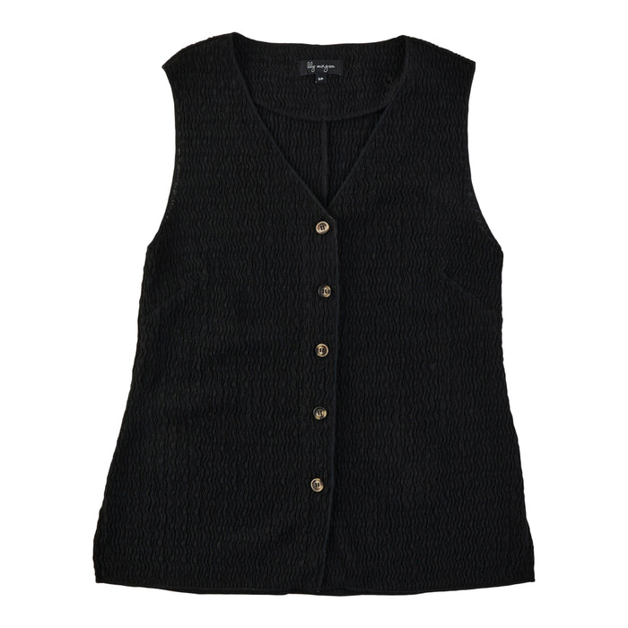 lily morgan Women's Sleeveless Crinkle Blouse